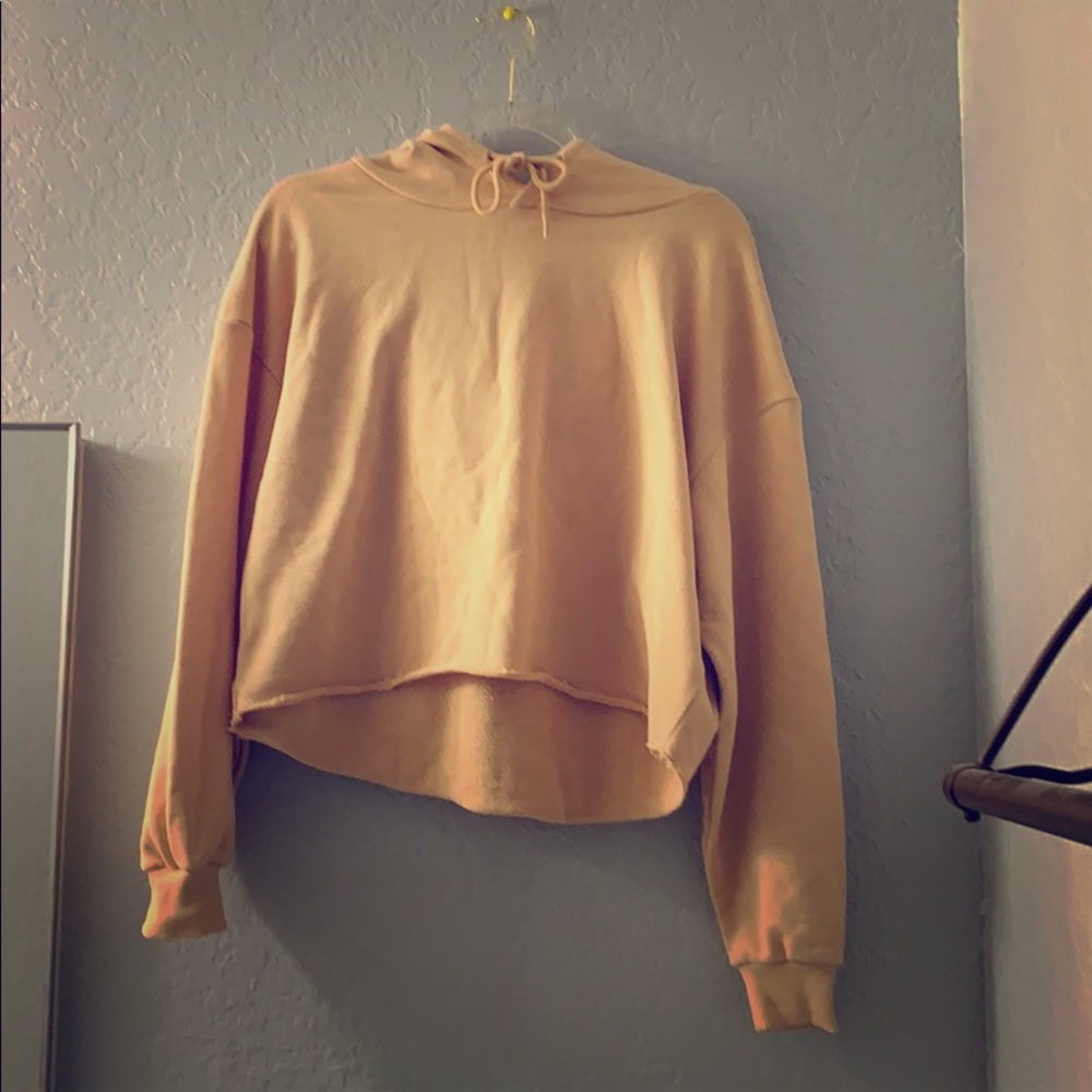 Cotton On orange cropped hoodie
